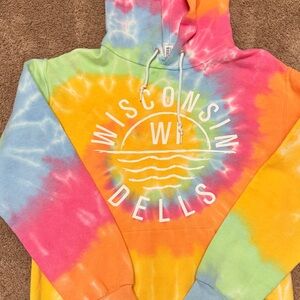 Jerzees Tie-Dye Hoodie in Pink, Orange, Yellow, Blue, Green